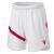 Shen Eco Match Day Shorts WHT/RED S Teknisk shorts i ECO-tekstil - Unisex 