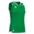 Lily Eco Sleeveless Shirt GRN/WHT S Teknisk kamp og treningsdrakt - Dame