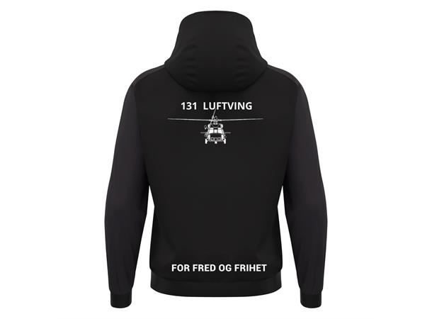 131-LV Horn BLK Teknisk hettegenser 